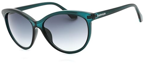 Calvin Klein Damen Cat Eye Sonnenbrille, Blau, UV geschützt, Klassisch, Damen, Frauen