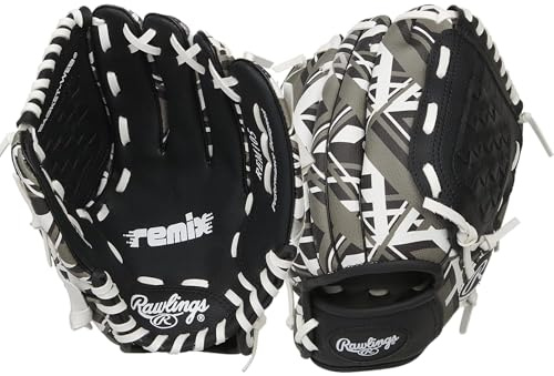 Rawlings | REMIX T-Ball & Youth Baseball Glove | Right Hand Throw | 9 | Black