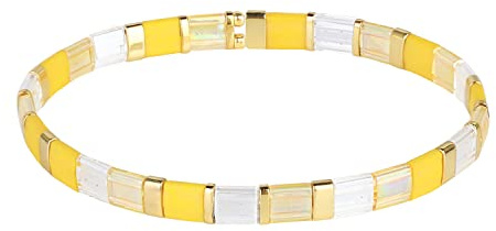KELITCH Bunt Freundschaft Strecken Armbänder Süßigkeiten Mode Perlen Armbänder Gemischt Strang Schmuck