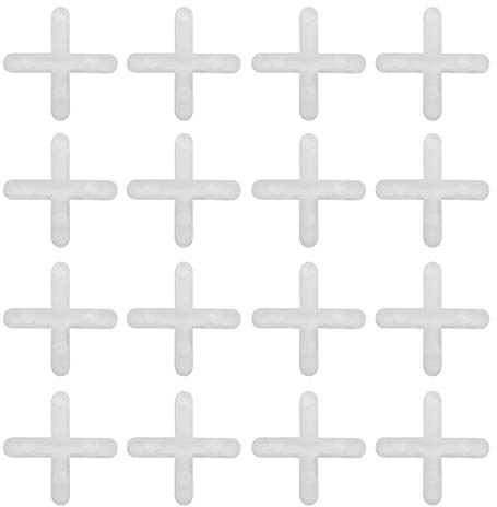 EMSea 1000 distanziatori per piastrelle a forma di croce, 3 mm, in plastica, per la spaziatura dei pavimenti o delle piastrelle, confezione da 3 mm