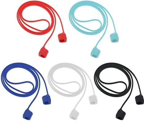 be in your mind 5pcs Écouteur Sangles Magnétiques Anti-Perte Casque sans Fil Corde de Cou Lanière de Sport Écouteurs en Silicone Compatibles avec AirPods 1 2 Casques Pro 70 cm 5 Couleurs