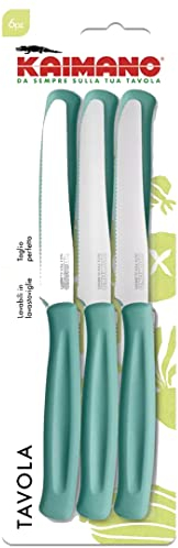 SICIGNANO Kaimano Coltelli da Tavola, Colore Avio, 6 pezzi