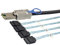 Allowish Mini SAS SFF-8088 a 4 Puertos SATA 7P Madre Servidor de Disco Duro Cable Adaptador (0.5m,Black)
