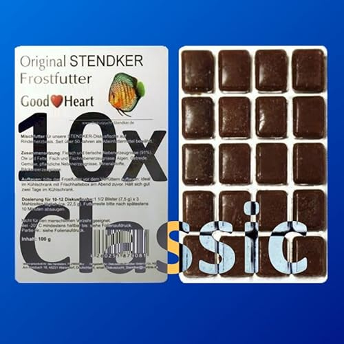 Original Stendker Frostfutter 1,5kg Sparpaket 15x GoodHeart Classic 100g Blister Diskus Futter