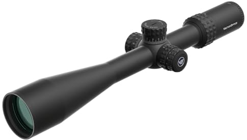 Vector Optics Sentinel-X Pro 10-40x50 SFP Illuminated COM-25M 1/8 MOA 30mm Zero Stop Benchrest Rifle Scope with Flip-Up Lens Caps and Long Sunshade