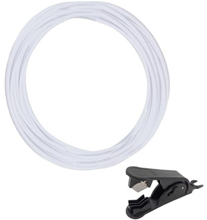 8M PTFE Schlauch (4mm OD, 2mm ID), PTFE Teflonschlauch mit Schlauchschneider, Teflonschlauch Zubehör für 3D-Drucker Extruder für 1,75 mm 3D Drucker Filament