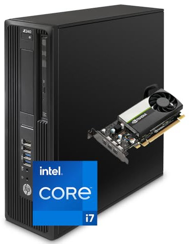 HP Workstation Z240 SFF PC Computer Desktop, Processore core i7-6700, Memoria Ram 32GB, Disco SSD 512, SCHEDA VIDEO NVIDIA k420 2GB, WIN 11 PRO + OFFICE 365