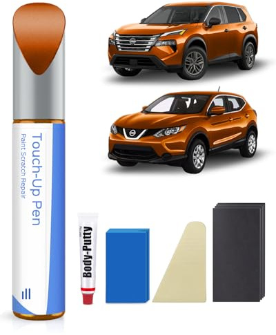 PARTS4EV EBB Monarch Orange Metallic - Kit di vernice per ritocchi per Nissan – Perfetta corrispondenza per scheggiature e graffi.