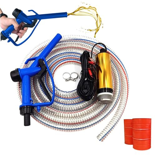 Bomba de aceite eléctrico de 12V Bomba diesel Dispensador de combustible Combo de combinación de combustible, de transferencia de aceite diesel de queroseno de biodiesel