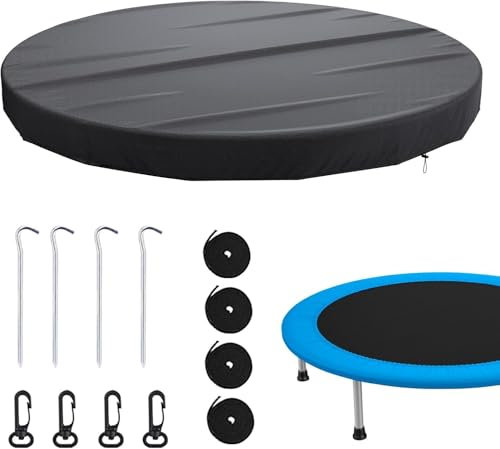 18FT Round Oxford Fabric Pool Cover with Dustproof Outdoor Above Ground and Winter Pool Protector Solar Cover Included