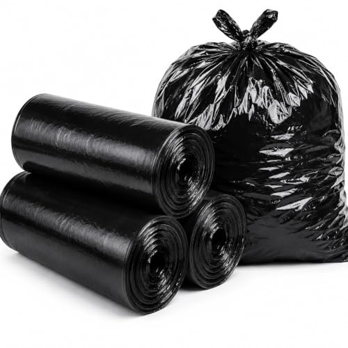 Citystores® Heavy Duty Black Bin Bags 50L, 60 Count (3 Rolls x 20) | Extra Strong Refuse Sacks, Durable Garbage Bin Liners, For Home, Kitchen, Garden, Office & General Waste