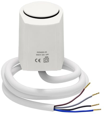 IDDCMWNB Attuatore Termico Elettrico a Quattro Fili 230 V Servo NC normalmente Chiuso (valvola di Zona) for Riscaldamento a Pavimento dell'Acqua sulla Pompa del collettore