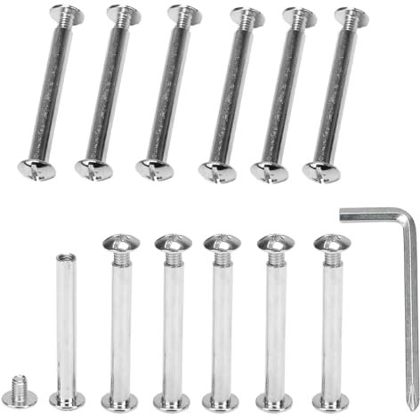 KINDPMA 60 Juegos M4*38 mm Tornillo de Conexión Tornillo de Manguito para Muebles Phillips Conector de Muebles Conector de Gabinete para Gabinetes, Tableros de Madera, Manijas de Puertas