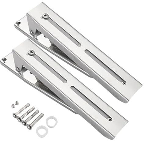 Jlobnyiun Scaffale allungabile per forno a microonde, ripiano pieghevole per forno a microonde | supporto per griglia da forno pieghevole in acciaio inox, supporto da parete pieghevole regolabile per