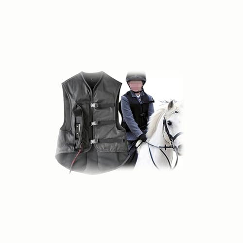 Chaleco Airbag for Equitación, Unisex, for Niños. Con Airbags for Coxis Y Cuello, Gatillo De 0.115S. for Motociclistas O Jinetes.(XS)