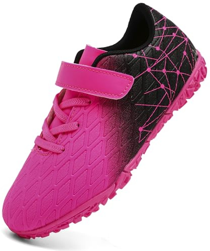PiDaGlobal Botas de Fútbol Niño Zapatos de Fútbol con Tacos Bajos para Césped Artificial e Indoor Antideslizantes para Entrenamiento y Fútbol Sala Adolescentes Zapatillas de Fútbol