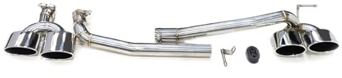 Für W204 C200 C180 C260 C63 Für Sport 2008-2013 Auto-Auspuffblende Auspuffrohr Edelstahl Auspuff Ovaldüse Dual Auspuff Spitze(Silver 26cm)