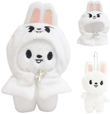 Stray Kids Porte-clés en peluche, Série Skzoo Porte-clés en peluche, Stray-Kids Plushdoll Porte Clés, Skzoo Poupée Peluche, Strays Kidss Skzoo adorable pendentif, pour les fans de Stray Kids (B)