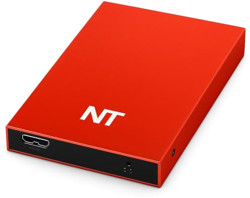 Externe Festplatte 2,5 Slim 500GB HDD USB 3.0 – Tragbare Speicherlösung – Rot