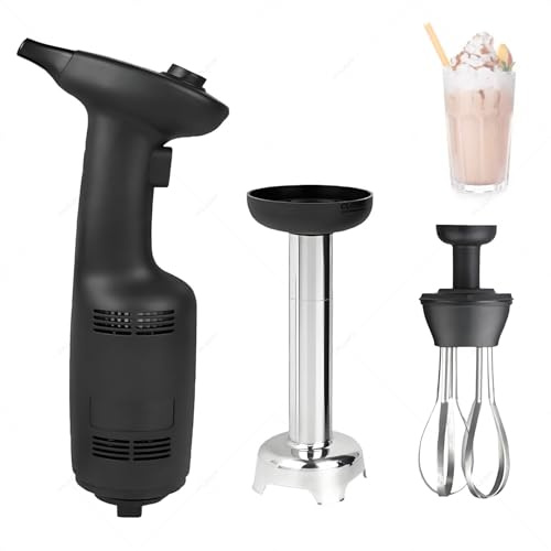 DPLXQPP Batidora De Mano Comercial,Batidora De Mano Resistente De 270 W, Sopas, Salsas,Batidos Y Masas,para Crema Batida Y Mayonesa Casera Addawhisk