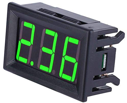 Generic Amperometro Digitale CC Stabile da 0,56 Pollici Pannello Display per Apparecchiature di Prova Elettriche 10A (Retroilluminazione dei caratteri verde)