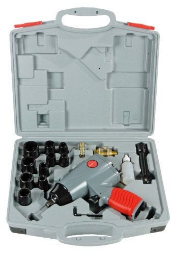 Yamato 92940 Avvitatore Pneumatico Impulsi Kit, 1/2, Grigio/Rosso