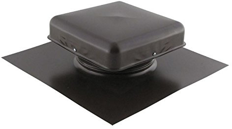 HVAC FAMCO 38 Sq. in. Net Free Area White Roof Vent for Pitched Roofs to Eliminate Moisture/Heat Buildup | Low Silhouette + Removable Hood + Open on All Four Sides + 28 Gauge Galvanized Steel | FAMCO