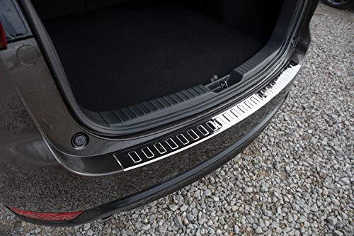 teileplus24 Ladekantenschutz passend für Mazda CX-5 2 2017- | Edelstahl Abkantung Montageband Reinigungstuch Passgenau Rostfrei