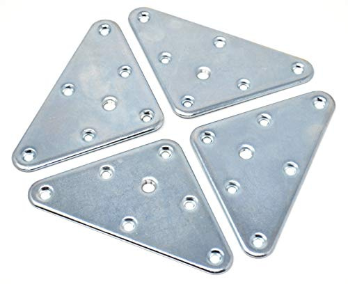 Design61 - Set di 4 piastre di montaggio per piedini per mobili con filettatura M8