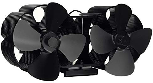 Montado Chimenea 8 Hoja estufa de calor del ventilador accionado komin registro de madera quemador Eco Friendly ventilador silencioso casa eficiente de distribución de calor for el gas / Pellet / Made