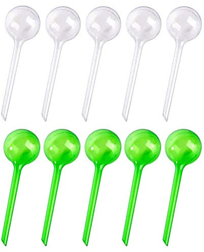BSTCAR 10 bolas de riego, 5 cm, autoriego, PVC, bolas de riego, dispensador de agua para plantas