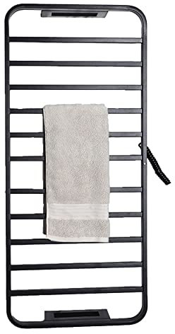 WRJAHCG Radiador Toallero EléCtrico,Toallero EléCtrico Bajo Consumo/Calentador, Secador De Toallas Calienta Toallas 420 * 950 Mm,Negro