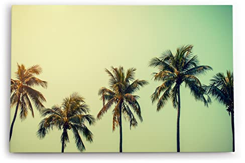 Paul Sinus Wandbild 120x80cm Südseeparadies Palmen Sonne Sommer Grün