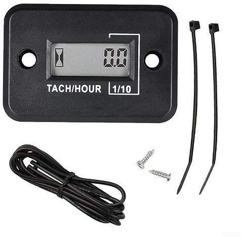 DAZZLEEX Tachimetro wireless a 2 tempi 0-30000 RPM per tosaerba, motoseghe e macchine da giardino - Timer di velocità della motosega