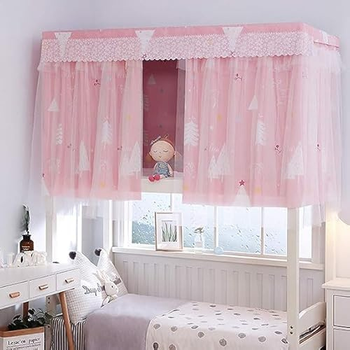 Kinder Betthimmel Kura Bett Mädchen Hochbett Bettvorhang Bettvorhang Verdunklung Studentenwohnheim Schlafzelt Staubdicht Etagenbett PrivatsphäreSchutz Bett Gardine Kinderzimmer 1.15x2m 1/2/3 Pcs