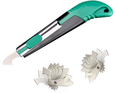 CLKE Acrylschneider, Plexiglas Schneider, Cuttermesser Profi mit 20 Messerklinge, 40° Winkeldesign, bequem zu bedienen, für das Schneiden von Acrylbrett, PVC-Brett, ABS-Brett(Farbe Zufällig)