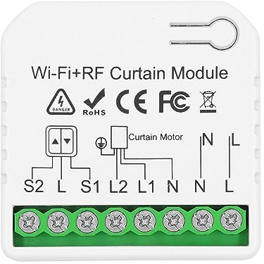 DieseRC Interruttore Tapparelle WIFI Intelligenti AC 230V 220V, Controllo APP Tuya/APP Smart Life, Compatibile con Alexa/Google Home e Interruttore Manuale