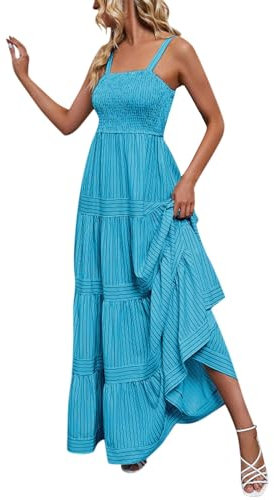 FeiBeauty Silvester Kleid Party Damen Weiße Kleider Rockabilly Sommerkleid Boho Langarm Cocktailkleid Sweatkleid Swing