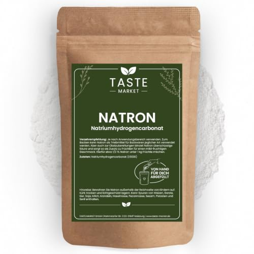 Natron Pulver 5 kg in Lebensmittelqualität | Natriumhydrogencarbonat E500 | Hausmittel zum Backen und Putzen | Backpulver | Backsoda