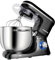 AUMATE Küchenmaschine, 1400 W, 8 L Knetmaschine, Teigmaschine mit Rührhaken, Knethaken, Schneebesen, 6 Geschwindigkeit, Mixer (Schwarz)