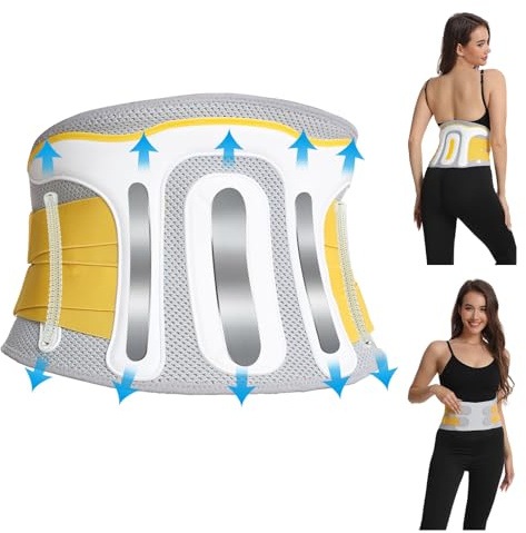 LeapBeast Back Support Belt,Lower Back Support Belt,Back Braces for Lower Back Pain,for Sciatica,Scoliosis, Breathable Lumbar Support Belt, With 3 Support Modules Ideal (S)