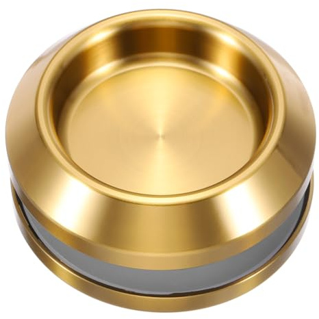 PATIKIL Poignée ronde pour porte coulissante en verre, poignées dos-à-dos en acier inoxydable 304 pour salle de bain bouton de tirage 2,3 OD avec vis, Or