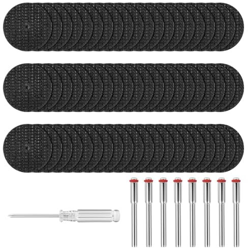 Flintronic Dischi da Taglio per Utensile Rotante per Metallo HSS, 69 Pezzi HSS Lama per Seghe Circolare, Dischi da Taglio di Resina per Legno, Alluminio, Plastica, Metall