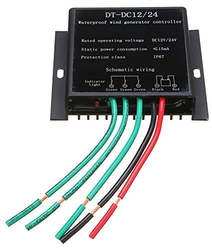 HENGJINGTR Controlador de Carga MPPT para aerogeneradores de 12 V, 24 V y 48 V, regulador de 10 A a 40 A, 1000 W a 3000 W,48V