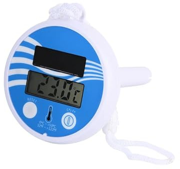 Wasserthermometer, Schwimmendes digitales Poolthermometer Solar-Schwimmbad-Schwimmthermometer Teichtemperaturmesser