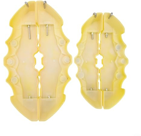Kit di 4 coperture per pinza freno in ABS giallo resistente al calore per ruote da 14-17 pollici, protezione antipolvere per auto, camion, disco
