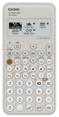 Casio fx-83GTCW+ Scientific Calculator Grey (UK Version) - Upgrade from previous fx-83GTCW model