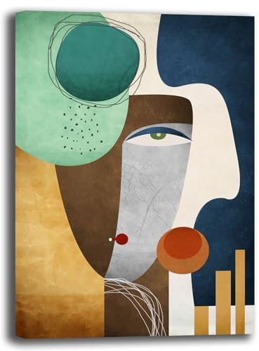 Quadro su Tela Moderna Astratta Stile Geometrico Etnico – Decorazione Murale Design Contemporaneo – Stampa Artistica su Canvas per Soggiorno Camera Ufficio (7, 30x40 cm, Canvas intelaiato)