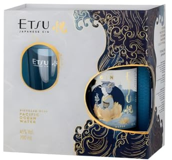 Cofanetto Etsu Pacific Gin Limited Edition 70cl 43% con bellissimo bicchiere firmato