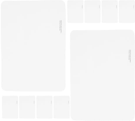 HOODANCOS Paño de Limpieza Blanco 10 Piezas Paño de Fibra Eliminación Eficaz de Polvo y Pelusa para Discos de Vinilo y CD para Gafas y Superficies Delicadas para Aficionados Música